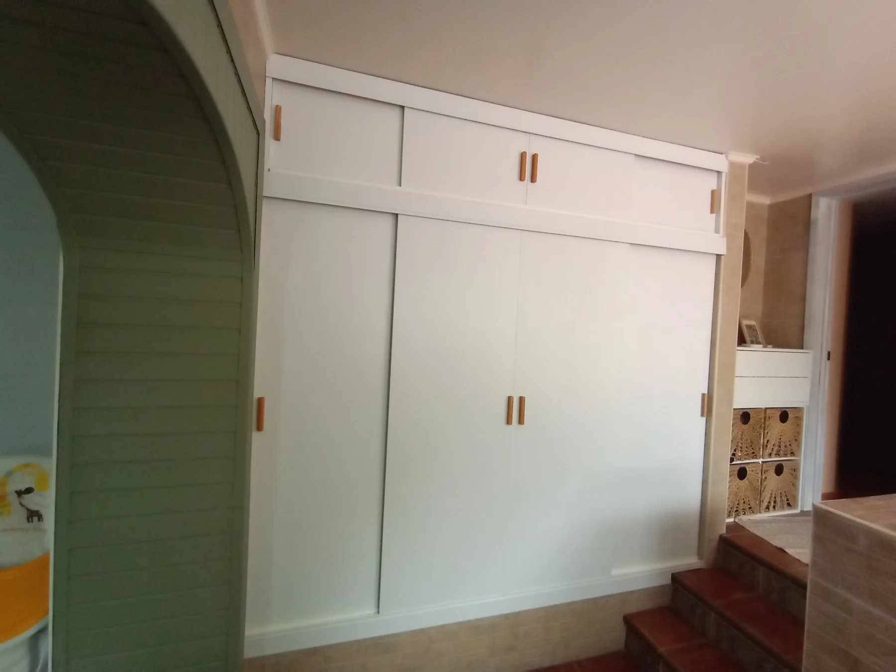Pantry after transformation to white